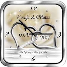 Modernes Hochzeitsgeschenk Hochzeitsuhr Eckig Metall Hochzeitsuhr Hochzeitsgeschenk Hochzeitsjubilaum