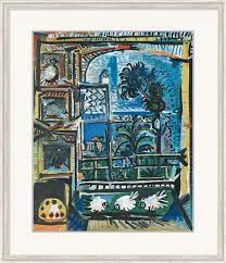 Eingeleitet wurde diese blaue phase durch den selbstmord eines guten freundes. Pablo Picasso Bild Die Tauben 1957 Gerahmt Ars Mundi