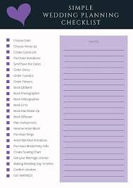 Black And Purple Heart Simple Wedding Planning Checklist Wedd Wedding Planner Checklist Printable Wedding Planning Checklist Simple Wedding Planning Checklist