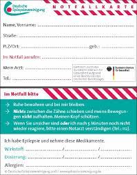 Ihre vorteile durch die wpk notfallkarte kostenlose hilfe bei der auswahl der renommiertesten ärzte wiens bzw. Anfallskalender Internationaler Notfallausweis Und Notfallkarte Deutsche Epilepsievereinigung
