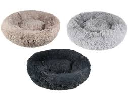 She recommends providing both types of spaces—a cat tree or elevated bed for a cat to get vertical and survey the. Dog Cat Bed Fluffy Snug Donut Kitten Puppy Pet Cushion Calming Comfy Mattress