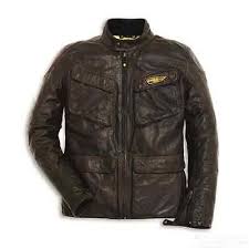 Ducati Scrambler Leather Jacket Quattro Bag Jacket Brown Vintage Retro New Leather Jacket Leather Jacket Style Ducati Scrambler