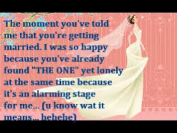 a message to my bestfriend on her wedding day~~~ - YouTube via Relatably.com