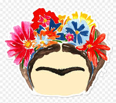 With support of her father and a much smaller eye brow, frida is a vision of the. Flores Frida Kahlo Png Frida Kahlo Draw Clipart 1563062 Pikpng