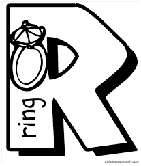 Classic alphabet r coloring page free coloring pages online. Letter R Ring Coloring Pages Alphabet Coloring Pages Coloring Pages For Kids And Adults