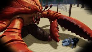 Rule 34 - 1female 3d Akya(krax) Animal Bangs Bangs Over Eyes Beach Black  Hair Blue Body Blue Skin Breasts Crab Crab Claw Defeat Defeat Sex Defeated  Enemies Exposed Breasts Exposed Nipples Exposed