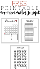 Printable December Bullet Journal Layout The Petite Planner December Bullet Journal Bullet Journal Layout Journal Layout
