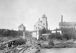 This is two harbors ligthhouse on lake superior. Two Harbors Lighthouse Minnesota At Lighthousefriends Com