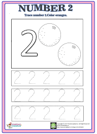 Number 2 Trace Wotksheet Okul Oncesi Okul Tatil Etkinlikleri