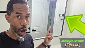 Amazon.com: Keonjinn Black Bathroom Mirror