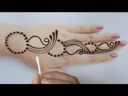 Easy Simple Mehndi Designs Back Hand New Cotton Bud Mehndi Designs Trick Henna Mehndi Designs Simple Mehendi Designs Mehndi Designs Arabic Henna Designs