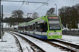 The Trams In The Snowy Weather In Croydon Surrey England On Sunday 18 March 2018 Surrey England Croydon Tram Croydon