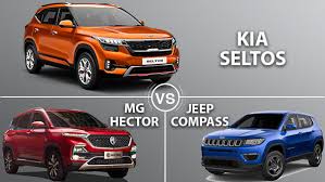 kia seltos vs mg hector vs jeep compass comparison