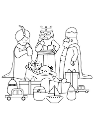 Reyes Magos Para Colorear Para Niños