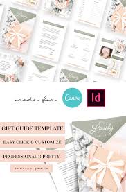 Lovely Gift Guide Canva Template Holiday Gift Guide Blog Resources Marketing Strategy Template