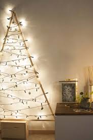 Diy Homemade Fir Tree With Christmas Tree Fairy Lights Alternative Same Eco Christmas Christmas Tree Fairy Sustainable Christmas