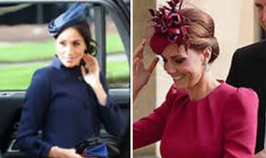 Prince harry and meghan markle will be getting married on saturday at noon at windsor castle, after months of intense speculation since they. Meghan Markle And Kate Middleton Stun Crowds As They Attend Eugenie S Royal Wedding Royal News Express Co Uk