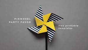 Pinwheel Party Favours Diy Free Printable Diy Pinwheel Diy Party Favors Pinwheels Party