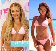 What is love island's lucinda strafford's brand? Love Island Season 7 Episode 9 Lucinda S Pink Triangle Bikini Shop Your Tv