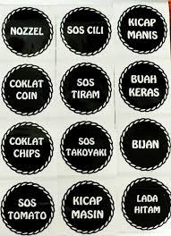 Make custom labels for clothing and accessories using your logo or name. Utk Peminat2 Sticker Dapur Sticker Waterproof Murah Facebook