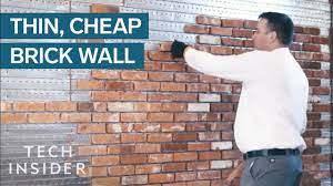 Maybe you would like to learn more about one of these? Thin Brick Wall Is Cheaper And Quicker To Install Than The Real Thing Youtube