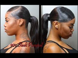 Now style the hair by combing it backwards. Black Ponytail Hairstyles For Any Weave Or Hair Texture