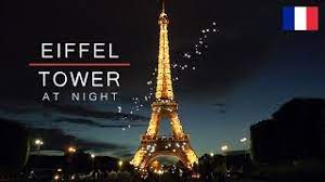 The light show takes place every hour and lasts for about 5 minutes in total and lasts until 1 am. Eiffel Tower At Night Paris France Eiffel Tower Sparkling Show Youtube