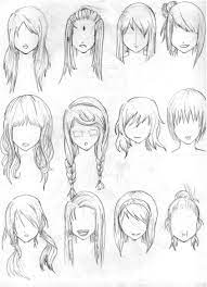 Another Hair Reference By Tenzen888 On Deviantart In 2021 Short Hair Drawing Long Hair Drawing Hair Sketch
