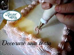Torta Di Compleanno Decorata Con Panna Montata Italian Cakes Torte Di Compleanno Fatte In Casa Torte Di Compleanno Torte
