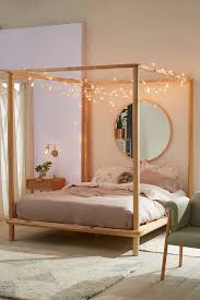 Eva Wooden Canopy Bed Cozy Bedroom Lighting Wooden Canopy Bed Bedroom Inspirations