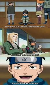 Well It Turned Out A Bit Different Kakashi Became The Sixth Hokage And Naruto Became The Seventh Hokage So Konohamaru In 2020 Naruto Funny Naruto Funny Naruto Memes