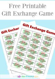 Free Gift Exchange Game Printable Christmas Gift Exchange Games Gift Exchange Games Christmas Gift Games