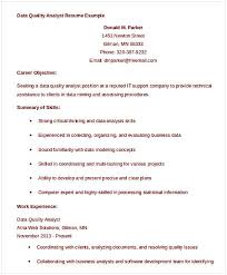 Data Quality Analyst Resume Example Data Analyst Resume Entry Level In The Search For The Information About Entry Data Analyst Resume Examples Data Quality