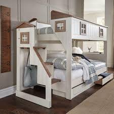 Get great deals on wooden twin bunk bed beds and bed frames. Rent To Own Oak Furniture West Home Sweet Home Twin Over Twin Storage Bunk Bed With Mattresses At Aaron S Today
