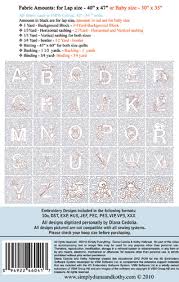 Finding the fun and creative quilt patterns that you crave is a breeze when you follow this simple guide. Alphabet Quilted Embroidery Blocks