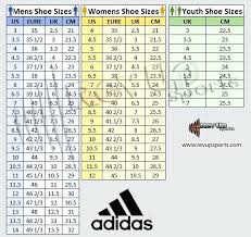 Adidas Soccer Cleat Size Chart Best Picture Of Chart