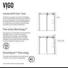 Basco classic 3400 & 3500 sliding door parts pack bottom guide: Vigo Elan Adjustable Frameless Sliding Shower Door