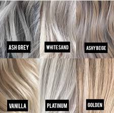 Blonde Color Tone Chart Hair Grey Blonde Hair Blonde