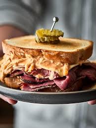 Ad A Twist On A Classic This Pastrami Sandwich Is Outta This World Good Artisan Style Bread Pastrami Sandwich Recipe Pastrami Sandwich Hot Sandwich Recipes