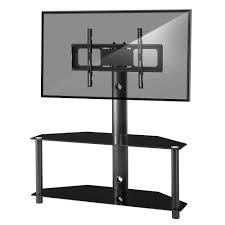 Cheap tv stands with wheels, shelves, tilting mounts & more! Glass Floor Tv Stand With Swivel Mount Height Adjustable Tv Stand 32 55 Inch Tv Table Tempered Glass Universal Media Stand New Tv Stands Aliexpress