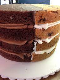 Two In One Cake Two Different Cake Flavors Two Different Fillings Two Different Frostings One Epic Cake Flavors Different Cake Flavors Chocolate Recipes