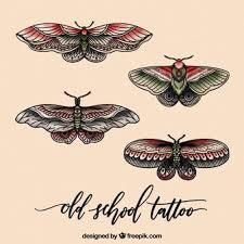 Explore cool nocturnal inspect ink ideas. Free Vector Realistic Butterflies Tattoos Set