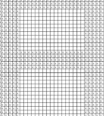 knitting letters upper case alphabet chart