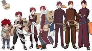 Resultado De Imagen Para Imagenes De Gaara Evolution Naruto Shippuden Characters Gaara Anime Naruto
