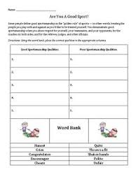 I Do The Following Activity With My Students In My Anger Management Small Group After We Read Howard Bad Sportsmanship Sportsmanship Sportsmanship Activities