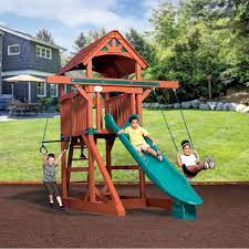 Adventure Treehouse Junior Space Saver Wood By Backyard Adventures Backyard Adventure Playset Outdoor Wood Roof