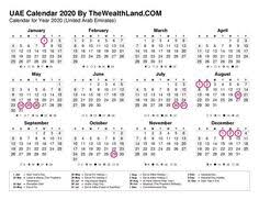 Islamic calendar 2021 comprises of hijri dates and offers a list of muslim holidays and festivals in 2021. 10 Printable Calendar 2020 Uae Free Download Ideas Calendar Calendar 2020 Hijri Calendar