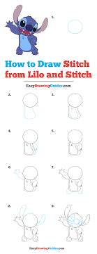 How To Draw Stitch From Lilo And Stitch Avec Images Stich Dessin Tutoriel De Dessin Dessin Stitch