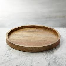 Wood Round Serving Tray Reviews Crate And Barrel Round Serving Tray Serving Tray Wood Crate And Barrel