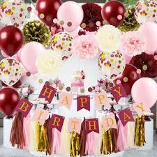 Pink floral black gold birthday party paper napkins. Cyan Partiya Bordovyj Rozovyj Den Rozhdeniya Ukrasheniya Bordovyj Rozovoe Zoloto Birt Ebay